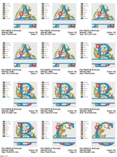 Floral Monogram Alphabet Embroidery Pack – Elegant Letters A to Z